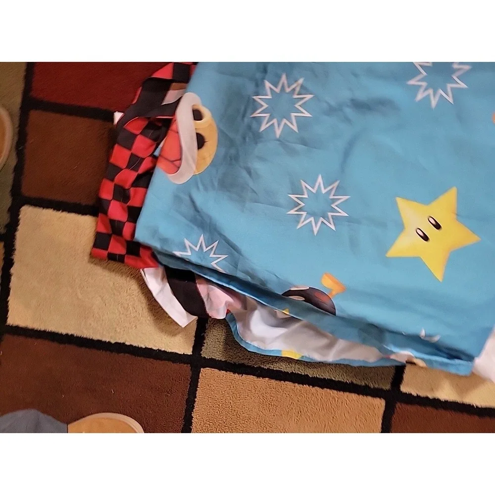 Offical NITENDO SUPER MARIO  Full Flat And Fitted Sheet Set.